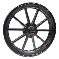 Race Star 65 Pro Forged Stryker 17×3.5 Spindle Mount | Large Strange | 1.75BS  | Satin Black Anodized/Machined Wheel - 65-73500172LB