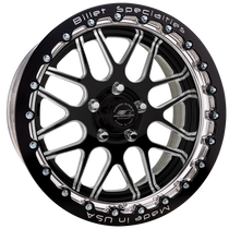 Billet Specialties Turbo LT 17x10 | 6x135 BC | 6.75in. BS - Black Single Beadlock - Black / Polished Lip Wheel - AMCB63SB710 for 2015-2025 Ford F-150 (5.0L Coyote, EcoBoost, Supercharged / Turbocharged Applications)