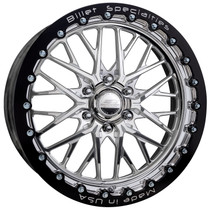 Billet Specialties Redline LT 17x10 | 6x135 BC | 6.75in. BS - Black Single Beadlock - Polished Wheel - RSB76710-6x135-F150 for 2004-2026 Ford F-150 (5.0L Coyote, Ford F-150 V8s,  EcoBoost, Supercharged / Turbocharged Applications)
