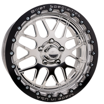Billet Specialties Turbo LT 17x10 | 6x135 BC | 6.75in. BS - Black Single Beadlock - Polished Wheel - AMC63SB710 for 2004-2026 Ford F-150 (5.0L Coyote, Ford F-150 V8s,  EcoBoost, Supercharged / Turbocharged Applications)