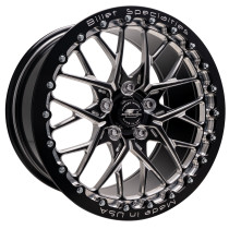 Billet Specialties Redline 15x10 | 5x115 BC | 6.5in BS Black Single BeadLock - Black Center Drag Wheel / Polished Outer Rim | Narrow Hellcat / R/T / SCAT Pack (15" Brake Kit Required) - BRSB0751FG9065 for Challenger 2009-2023, Charger 2006-2010, Charger 2012-2023, Chrysler 300 2012-2023, Magnum 2005-2009, Hellcat Narrowbody 2015-2023