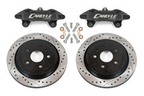 BMR 1997-2013 Chevrolet Corvette C5 & C6 Brake Kit For 15in Conversion Drilled & Slotted Rotors / Black Calipers - DBK552