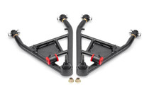 BMR 2014-2019 Chevrolet Corvette C7 Rear Lower Control Arms For 15in Conversion Kit - Black Hammertone - LCA570H