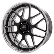 Billet Specialties Tec 7 22x10 | 6x135 BC | 6.875in. BS - Contrast Cut Black Wheel - TS07BC221S3668 for 2004-2026 Ford F-150 (5.0L Coyote, Ford F-150 V8s,  EcoBoost, Supercharged / Turbocharged Applications)