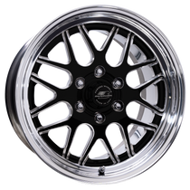 Billet Specialties Turbo LT 20x10 | 6x127 BC | 6.875in. BS - Black / Polished Lip Wheel - RS76210S5068 for 2006, 2007, 2008, 2009 Chevrolet TrailBlazer SS