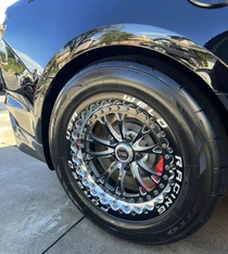 WELD Racing Vitesse 3-Piece 17x10 Black Black Single Beadlock Drag Wheel - 94LB7100A80F