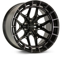 Vossen HFX-1 17x9 / 6x139.7 (Silverado / Sierra 1500 | Ram 1500 6-Lug) / ET0 / Deep / 106.1 CB - Tinted Gloss Black Wheel - HFX1-7G73