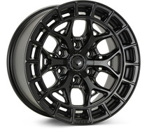 Vossen HFX-1 22x9.5 / 6x139.7 (Silverado / Sierra 1500 | Ram 1500 6-Lug) BP / ET20 / 106.1 CB / Deep - Satin Black Wheel - HFX1-2G21