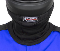 Allstar Performance Helmet Skirt with Hook and Loop Attachment, Single Layer, Fire Retardant Black product photo