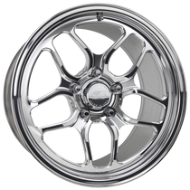 Billet Specialties Win Lite 2-Piece 17x10 | 5x4.5 BC | 7.5in BS Non-BeadLock Polished Drag Wheel | S197 / S550 Mustang - RS2271FR6575