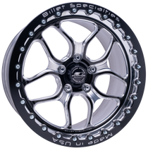 Billet Specialties Win Lite 18x10 | 5x4.5 BC | 7.00in BS Single Beadlock Black Drag Wheel | S650 Mustang Dark Horse / Performance Pack - BRSB2281FV6570