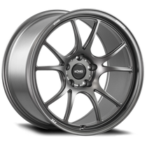 Konig Forged F3S 18X9.5 5X114.3 ET25 Satin Charcoal Knurled Bead - F3SN851425G