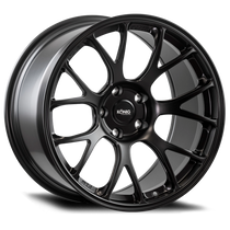 Konig Forged F1M 17X9 4X100 ET45 Satin Black Knurled Bead - F1M9710045B