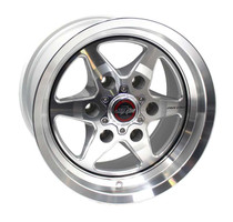 Race Star 93 Truck Star 15x10 / 6x5.50 BC / 6.63 BS / 28 Offset / 78.10 Bore / Silver/Machined Wheel - 93-510853SM