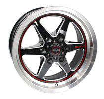 Race Star 93 Truck Star 17x9.5 6x135 BC 6.18BS Black/Machined Black Wheel - 93-795752BM
