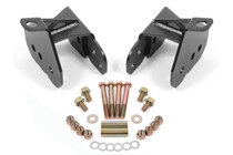 BMR 64-72 Chevy Chevelle Rear Control Arm Relocation Brackets - Black Hammertone - bmrCAB400H
