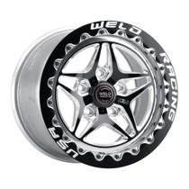 Weld Racing RT-S S81 17x10 / 5x4.75mm BP / 7.2in. BS Black Drag Wheel (High Pad) - Single Beadlock MT - 81HB7100B72F for 2005, 2006, 2007, 2008, 2009, 2010, 2011, 2012, 2013 Chevy Corvette Z06 C6