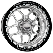 Upgrade your Chevy C10 or OBS Chevrolet/GMC C1500 with the Billet Specialties Win Lite Polished 15x10 forged drag wheel featuring a 5x127 (5x5) bolt pattern, 5.50-inch backspacing. Part Number RDB22510L7355.