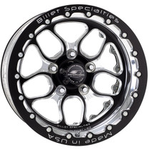 Shop for the best deals on the Billet Specialties Win Lite | Black Double Beadlock Wheel | 15x14 | 5.50in BS | 5x4.75 (5x120.65) - BRDB22514L6155 from DragRacingWheels.com.