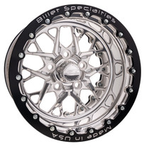Shop for the best deals on the Billet Specialties Redline | Polished Double Beadlock Wheel | 15x12 | 4.00in BS | 5x4.75 (5x120.65) - RDB07512L6140 from DragRacingWheels.com.
