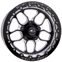 Shop for the best deals on the Billet Specialties Win Lite | Black Single Beadlock Wheel | 15x9 |  5.50in BS | 5x4.5 (5x114.3) - BRSB22590L6555 from DragRacingWheels.com.