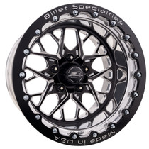 Shop for the best deals on the Billet Specialties Redline | Black Single Beadlock Wheel | 15x15 | 5.50in BS | 5x4.75 (5x120.65) - BRSB07515L6155 from DragRacingWheels.com.