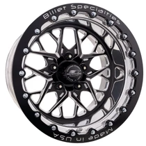 Upgrade your Chevy C10 or OBS Chevrolet/GMC C1500 with the Billet Specialties Redline LT Black 15x10 forged drag wheel featuring a 5x127 (5x5) bolt pattern, 5.50-inch backspacing. Part Number BRSB07510L7355.