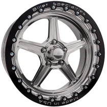 Upgrade your Chevy C10 or OBS Chevrolet/GMC C1500 with the Billet Specialties Street Lite Polished 15x10 forged drag wheel featuring a 5x127 (5x5) bolt pattern, 5.50-inch backspacing. Part Number RSB23510L7355.