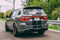 MBRP Race Series - 2018-2026 Dodge Durango Hellcat 6.2L | SRT 6.4L - T304 3in Cat-Back Exhaust System - Carbon Fiber Tips - S51053CF