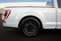 Bogart Racing Eliminator 3-Piece Competition Satin Black Beadlock Wheel 17x10 | 6x135 | Ford F-150 | +38 Offset | 7.00 Backspacing - BRWELSB1710613538SB for 2004, 2005, 2006, 2007, 2008, 2009, 2010, 2011, 2012, 2013, 2014, 2015, 2016, 2017, 2018, 2019, 2020, 2021, 2022, 2023, 2024, 2025, 2026 Ford F-150 (5.0L Coyote, EcoBoost, 4.6L V8, 5.4L V8, Supercharged / Turbocharged Applications)