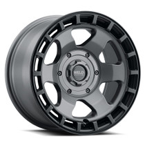 Shop WELD Ridge 17x9 -12 Satin Gunmetal wheels in 5x127 and 5x114.3 at DragRacingWheels.com. Fits 2007-2026 Jeep Wrangler and 2020-2026 Gladiator. Aggressive stance, durable construction, and verified fitment before shipping.