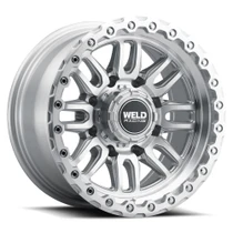 Shop WELD Swift 20x9 Gloss Silver Machined Wheels in 8x165.1 with 3700 lb load rating at DragRacingWheels.com. Fits Ram 2500 & 3500 SRW 1994-2026 and Silverado/Sierra 2500HD & 3500HD 1999-2010. Verified fitment and fast shipping.