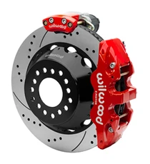 Wilwood EPB Rear Kit (AERO4) | GM 12-Bolt 2.75-inch Offset | Drilled | 140-16167-DR