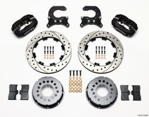 Wilwood Forged Dynalite P/S Rear Kit Drilled Rotor Chev 12 Bolt w C-Clips
