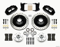 Wilwood Narrow Superlite 6R Front Hub & 1PC Rtr Kit 12.88in Drilled 67-69 Camaro 64-72 Nova Chevelle