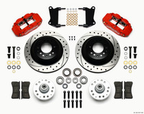 Wilwood Narrow Superlite 6R Front Hub & 1PC Rtr Kit 12.88in Drilled -Red 67-69 Camaro 64-72 Nova