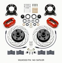 Wilwood Forged Dynalite-M Front Kit (1-Piece Rotor and Hub) | 140-13476-DR