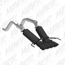 MBRP Street Series exhaust for 2014-2019 Corvette C7 6.2L. 3 inch axle-back with quad black tips. Aggressive sound and clean styling at DragRacingWheels.com.