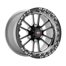 Weld Racing RT-S S70 HD Forged Aluminum 17x10 / 5x135 BP / 5.7in. BS  Black Center Drag Wheel (Medium Pad) - Single Beadlock - 70LB7100G57F for 1999-2004 Ford SVT Lightning