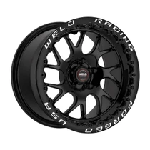 Weld Racing RT-S Twisted S78 18x11 / 5x120mm BP / 7.6in. BS / +41 Offset Full Gloss Black Drag Wheel (High Pad) - Black Single Beadlock - 78HB8110N76FB