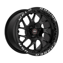 Weld Racing RT-S Twisted S78 17x10.5 / 5x115mm BP / 5.7in. BS Full Gloss Black Drag Wheel (High Pad) - Black Single Beadlock - 78HB7105W57FB