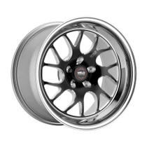 Weld Racing RT-S Twisted S78 18x11 / 5x4.5 BP / +18 Offset / 6.7in. BS Gloss Black Milled Drag Wheel (Medium Pad) - 78MB8110A67A for Ford Mustang SVT Cobra 2003-2004, Mustang Mach 1 2003-2004, Mustang Bullitt 2001, Mustang GT & V6 1999-2004
