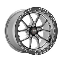 Weld Racing RT-S S85 17x11 / 5x5mm BP / 5.76in. BS / -6 Offset / Black Drag Wheel (High Pad) - Black Single Beadlock - 85HB7110C57SBL-BLACK for Durango Hellcat / SRT 2021-2026, Jeep Grand Cherokee SRT 2012-2021, Jeep Trackhawk SRT 2018-2021 - Designed for Vicrez Widebody Kit Demon Style vz101924