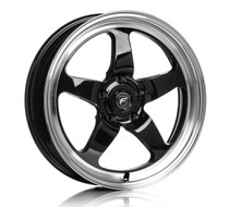 Race Star 92 Drag Star Bracket Racer Gloss Black Wheel 17x10.5