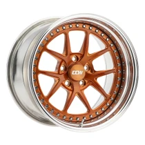 CCW CZ05 Brushed Transparent Gloss Copper Wheels / Polished Lip / Contrast Cut (Full Set) 18x10 +41 Offset / 18x11 +57 Offset / 5x114.3 (5x4.5) BP / Supra A80 MK4 (MKIV 1993-2002)