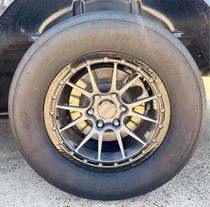 Forgeline GS1R Satin Graphite 17x10 Forged Beadlock Wheel for Ford F-150 6x135 Bolt Pattern with +42 Offset