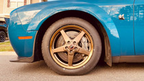 Jeff's 2020 Frostbite Blue Challenger SCAT Pack Widebody with 18x5 / 17x11 Race Star Bronze Drag Stars!