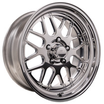 Billet Specialties Turbo LT | Polished Drag Wheel | 18x11 | 4.5 BS | -38 Offset | 5x5 / 5x127 BC (C10 / OBS C1500) - AMC63811S7345 for Chevrolet Silverado C1500 2WD 1988-1999, Chevy C10 1967-1987