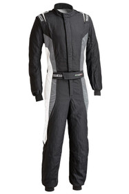 SPARCO Victory Pro One-Piece Driving Suit - FIA and SFI 3.2A/5 Approved Black and Gray product photo