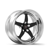Weld Racing RT-S S71 17x5 / 5x4.75 BP / 2.2in. BS Black Drag Wheel (High Pad) - Non-Beadlock #71HB7050B22A for Corvette C6 Z06 / Grand Sport 2005-2013